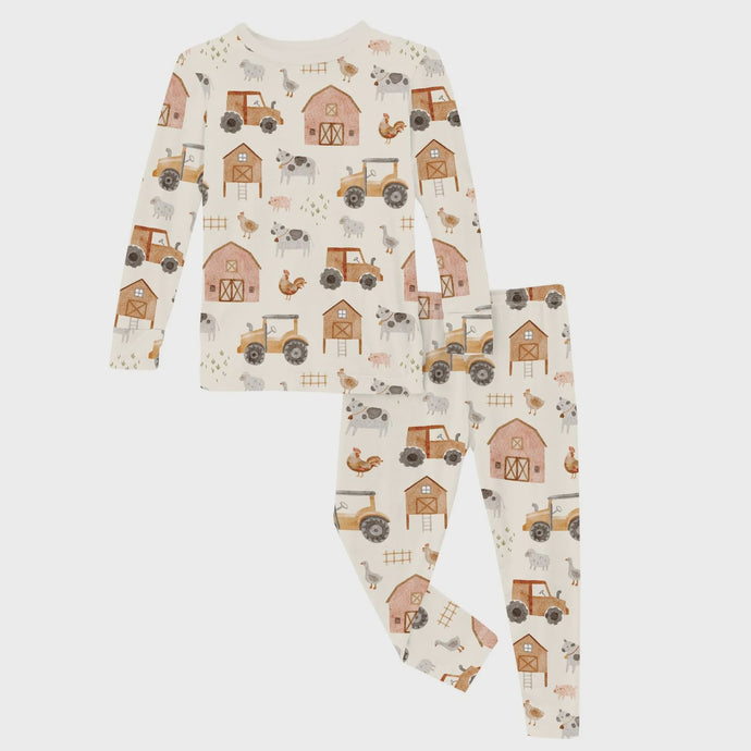 Kickee Pants - Print Long Sleeve Pajama Set - Natural Farm Life