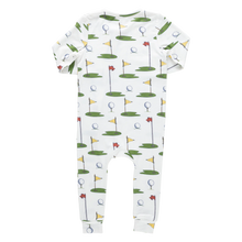 Load image into Gallery viewer, Pink Chicken - Baby Bamboo Romper - Golf Tournament