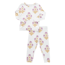 Load image into Gallery viewer, Pink Chicken - Kids Bamboo PJ Set - Lavender Dandelion
