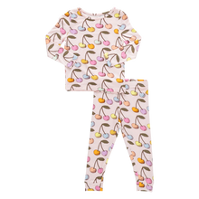 Load image into Gallery viewer, Pink Chicken - Kids Bamboo PJ Set - Cloud Pink Cherry