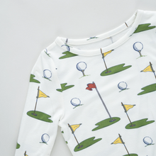 Load image into Gallery viewer, Pink Chicken - Kids Bamboo PJ Set - Golf Tournament