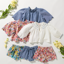 Load image into Gallery viewer, Pink Chicken - Girls Ava Top - Antique White