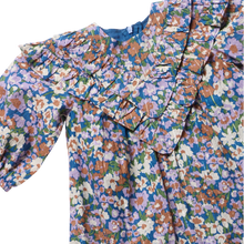 Load image into Gallery viewer, Pink Chicken - Baby Girls Everly Dress Set - True Blue Sketched Floral
