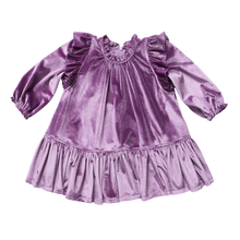Load image into Gallery viewer, Pink Chicken - Harper Dress - Lavender Velour
