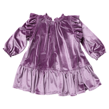 Load image into Gallery viewer, Pink Chicken - Harper Dress - Lavender Velour