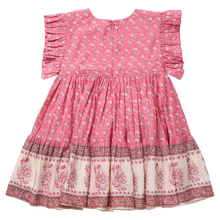 Load image into Gallery viewer, Pink Chicken - Girls Kit Dress - Small Paisley