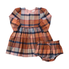 Load image into Gallery viewer, Pink Chicken - Baby Girls Mae Dress Set - Hayride Plaid