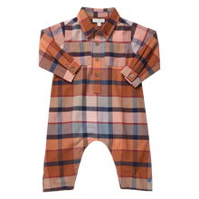 Load image into Gallery viewer, Pink Chicken - Baby Boys Easton Jumper - Hayride Plaid