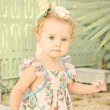 Load image into Gallery viewer, Pink Chicken - Baby Girls Ailee Dress Set - pink dewdrop block print