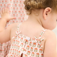 Load image into Gallery viewer, Pink Chicken - Baby Girls Tia Dress Set - pink prairie block print