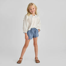 Load image into Gallery viewer, Pink Chicken - Girls Ava Top - Antique White