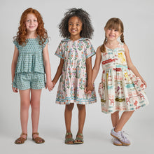 Load image into Gallery viewer, Pink Chicken - Girls Laura Dress - Flower Seeds