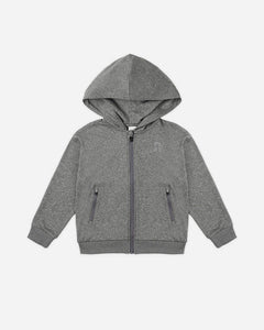 Rylee + Cru - Zip Up Tech Hoodie - Heathered Black