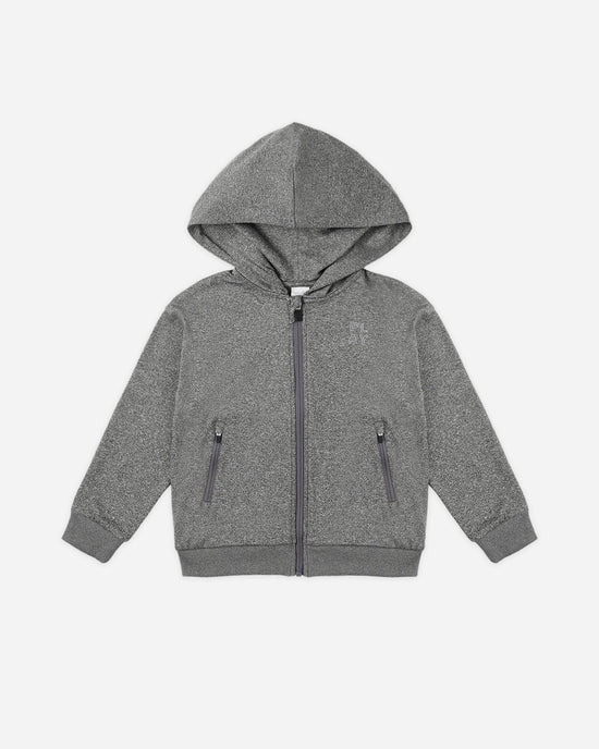 Rylee + Cru - Zip Up Tech Hoodie - Heathered Black