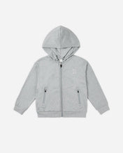 Load image into Gallery viewer, Rylee +  Cru - Zip Up Tech Hoodie - Heathered Dusty Blue
