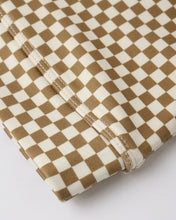 Load image into Gallery viewer, RYLEE + CRU - SWIFT SPORTS BRA - OCRE CHECK