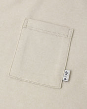 Load image into Gallery viewer, RYLEE + CRU - COVE ESSENTIAL POCKET TEE - HEATHERED PEBBLE
