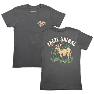 Tiny Whales - Party Animal T-Shirt - Vintage Black