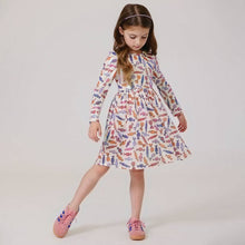 Load image into Gallery viewer, Pink Chicken - Girls Lame Steph Dress - Halloween Candy