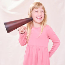 Load image into Gallery viewer, Pink Chicken - Sunny Long Sleeve Rib Dress - Dark Pink
