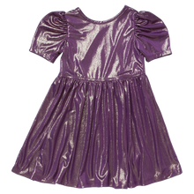 Load image into Gallery viewer, Pink Chicken - Girls Lame Laurie Dress - Deep Purple