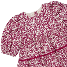 Load image into Gallery viewer, Pink Chicken - Maribelle Dress - Burgundy Climbing Floral