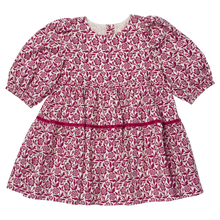 Load image into Gallery viewer, Pink Chicken - Maribelle Dress - Burgundy Climbing Floral