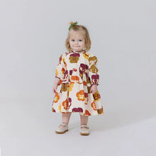 Load image into Gallery viewer, Pink Chicken - Baby Girls Charlie Dress Set - Autumn Pansies