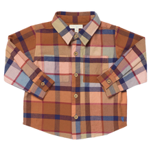 Load image into Gallery viewer, Pink Chicken - Boys Long Sleeve Jack Shirt - Hayride Plaid