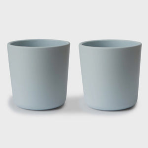 Mushie - Dinnerware Cup, Set of 2 - Powder Blue