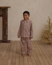 Load image into Gallery viewer, Rylee + Cru - Long Sleeve Pajamas - Brick Gingham