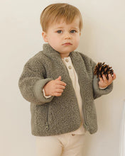 Load image into Gallery viewer, Quincy Mae - Shearling Zip Jacket - Forest