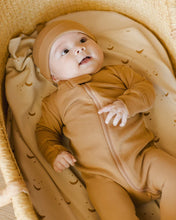 Load image into Gallery viewer, Quincy Mae - Zip Long Sleeve Sleeper Footie - Golden