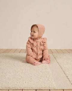 Quincy Mae - Ruffle Collar Cardigan - Rose