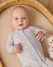 Load image into Gallery viewer, Quincy Mae - Bamboo Zip Footie - Snowmen