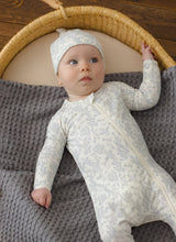 Load image into Gallery viewer, Quincy Mae - Bamboo Zip Footie - Cloud Floral