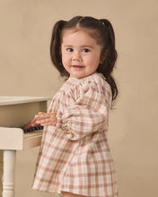Load image into Gallery viewer, Quincy Mew - V Smocked Dress - Rustic Plaid