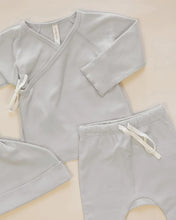 Load image into Gallery viewer, Quincy Mae - Wrap Top + Footed Pant Set - Cloud
