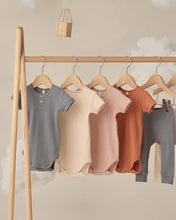 Load image into Gallery viewer, Quincy Mae - Ribbed Henley Bodysuit - Ocean