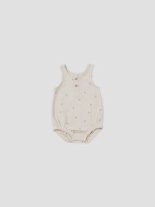 Quincy Mae - Organic Sleeveless Bubble Romper - Bees