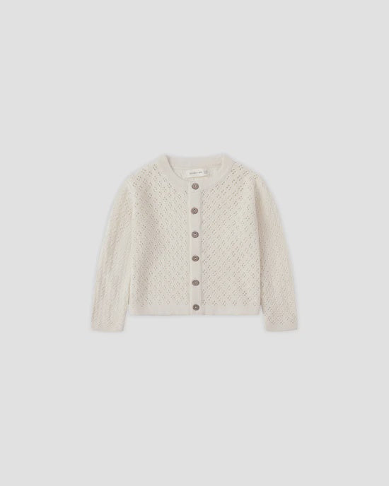 Quincy Mae - Knit Cardigan - Natural