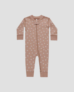 Quincy Mae - Zip Long Sleeve Sleeper - Rose Ditsy