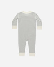 Load image into Gallery viewer, Quincy Mae - Zip Long Sleeve Sleeper - Blue Micro Stripe