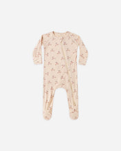 Load image into Gallery viewer, Quincy Mae - Bamboo Zip Footie - Reindeer