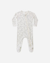 Load image into Gallery viewer, Quincy Mae - Bamboo Zip Footie - Cloud Floral