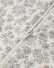 Load image into Gallery viewer, Quincy Mae - Bamboo Zip Footie - Blue Floral