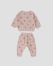 Load image into Gallery viewer, Quincy Mae - Waffle Sweater Set - Pink Daisy
