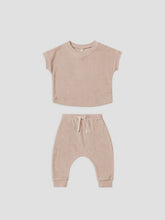 Load image into Gallery viewer, Quincy Mae - Terry Tee + Pant Set - Blush