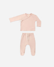 Load image into Gallery viewer, Quincy Mae - Wrap Top + Footed Pant - Dusty Rose