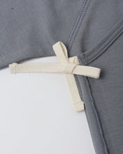 Load image into Gallery viewer, Quincy Mae - Wrap Top + Footed Pant Set - Slate